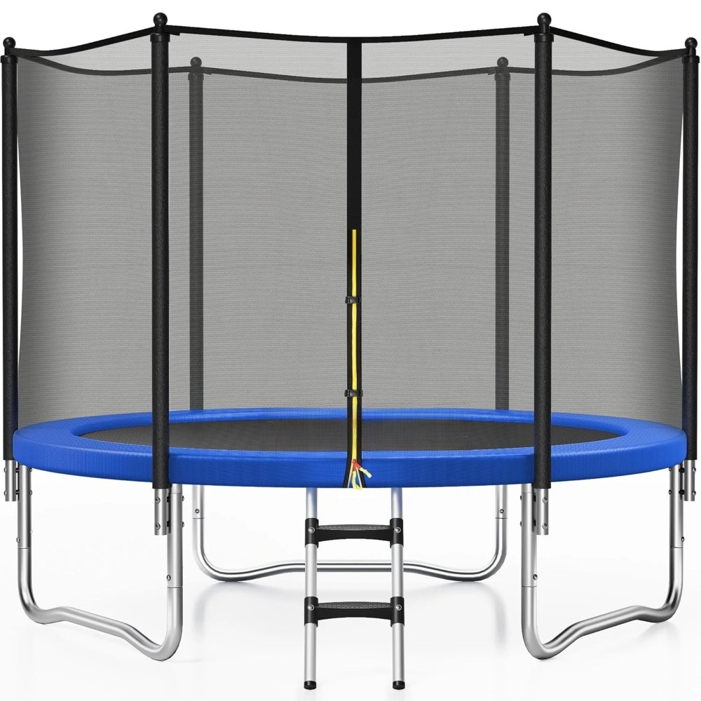 Outdoor Furniture In - 8FT Outdoor Recreational Trampoline with Safety