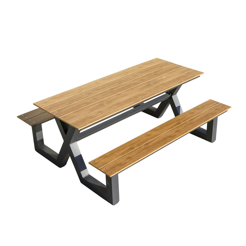 Outdoor Furniture One Piece - Outdoor Waterproof Solid Wood Metal Modern
