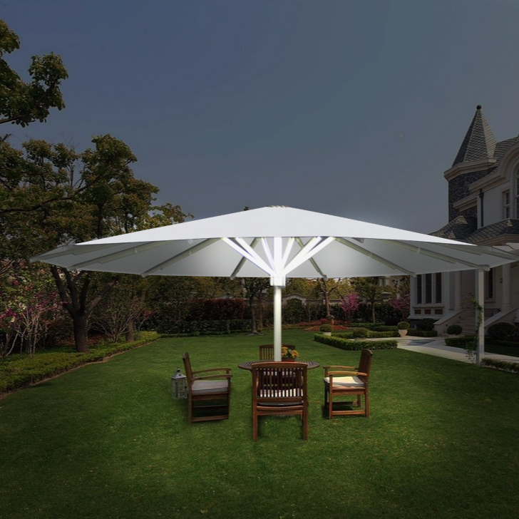 Outdoor Furniture Cafe - ATV&UTV7M Outdoor Furniture LED Umbrella Parasol