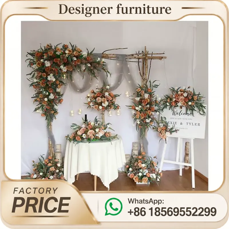 Outdoor Furniture Set - Artificial Rose Corner Flower Set Silk