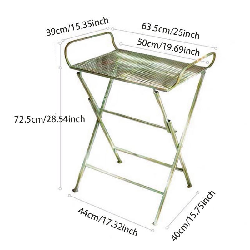 Outdoor Furniture Vintage - Vintage Wrought Iron Folding Chair Set