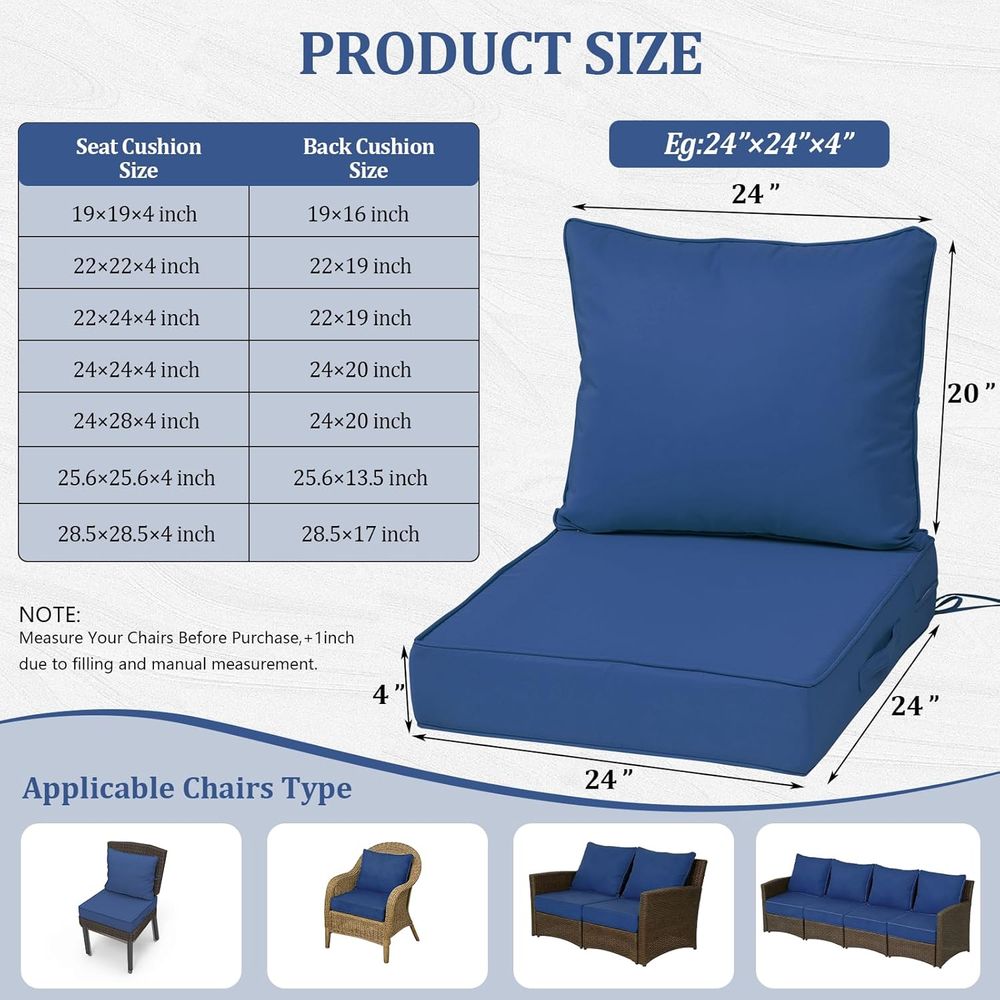 24x24 Outdoor Deep Seat Cushio - огляд і ціна Outdoor Furniture In