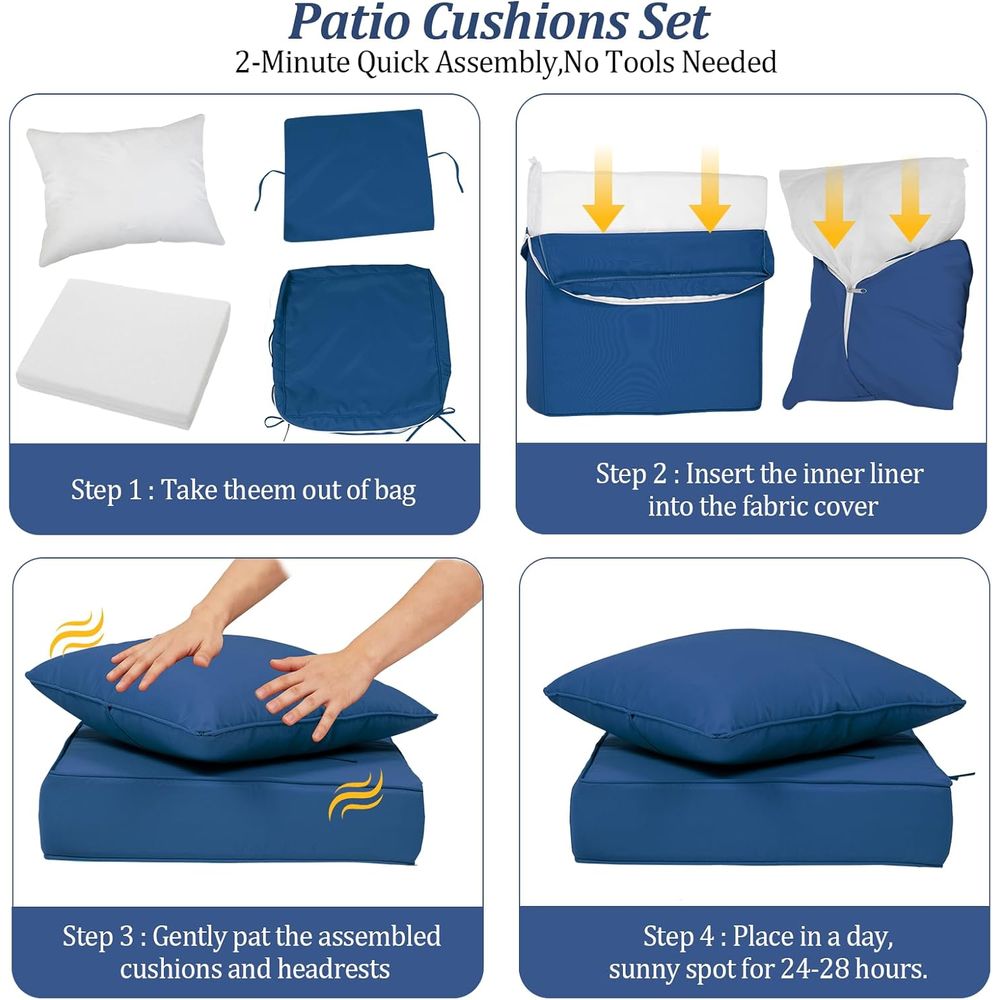 24x24 Outdoor Deep Seat Cushio - огляд і ціна Outdoor Furniture In
