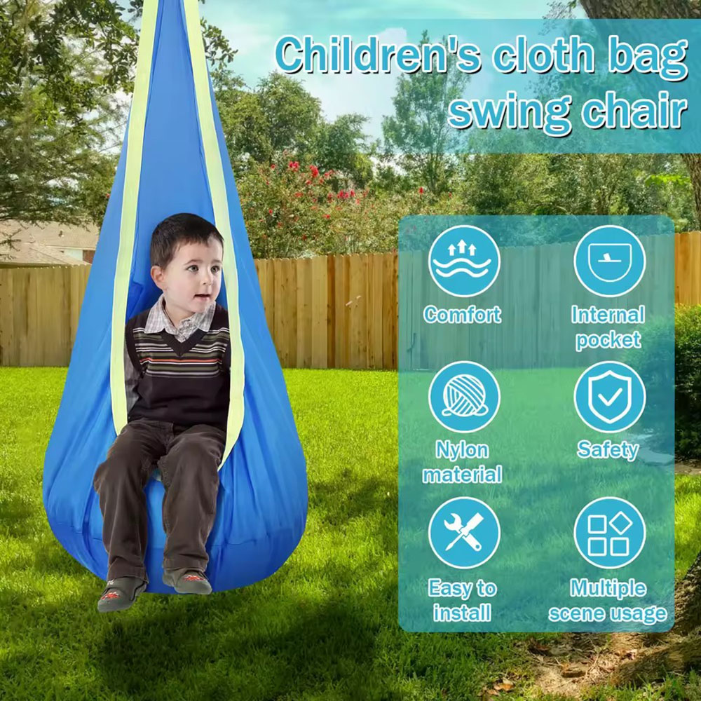 Kids Pod Swing Seat Nylon Hang - огляд і ціна Outdoor Furniture Rocking Chair