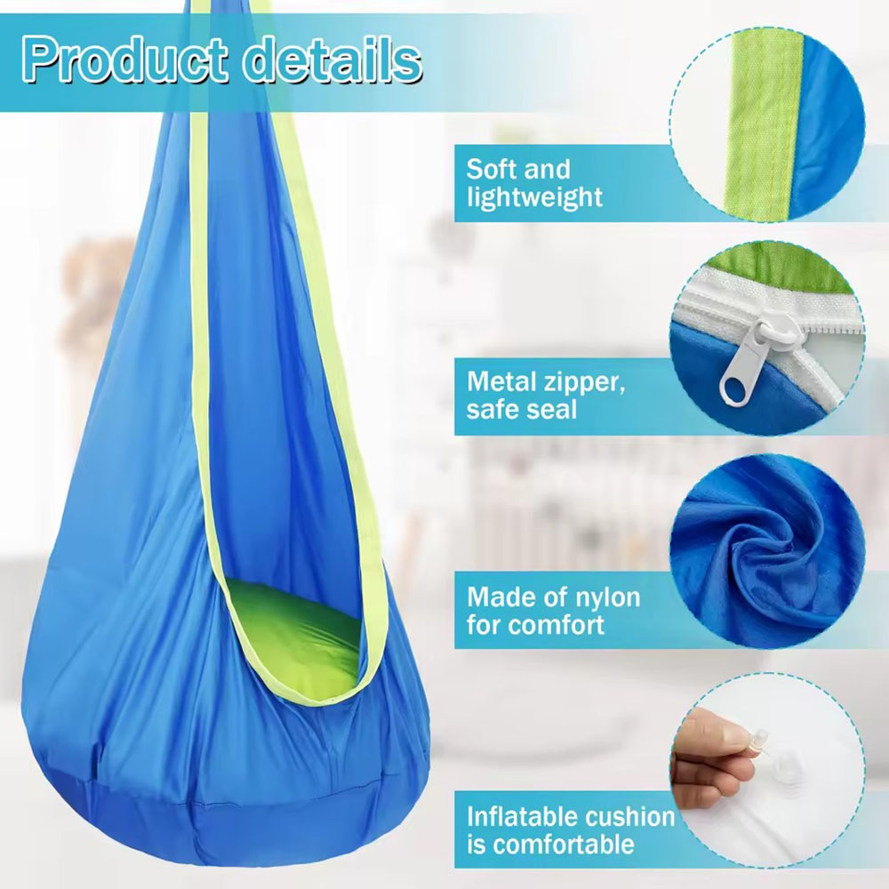 Kids Pod Swing Seat Nylon Hang - огляд і ціна Outdoor Furniture Rocking Chair