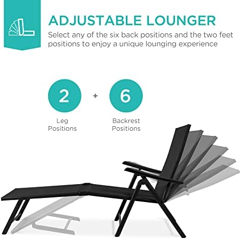 Set of 2 Outdoor Patio Chaise  - огляд і ціна Deck Chair Lounger