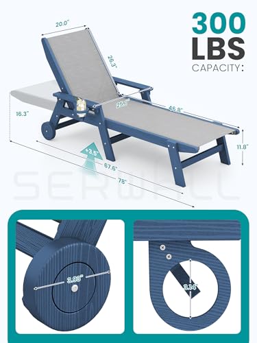 Textilene Patio Chaise Lounge  - огляд і ціна Deck Chair Lounger