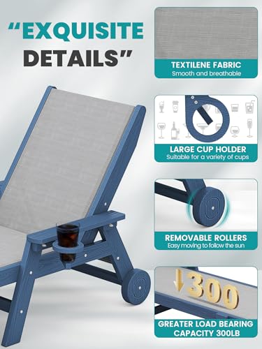 Textilene Patio Chaise Lounge  - огляд і ціна Deck Chair Lounger