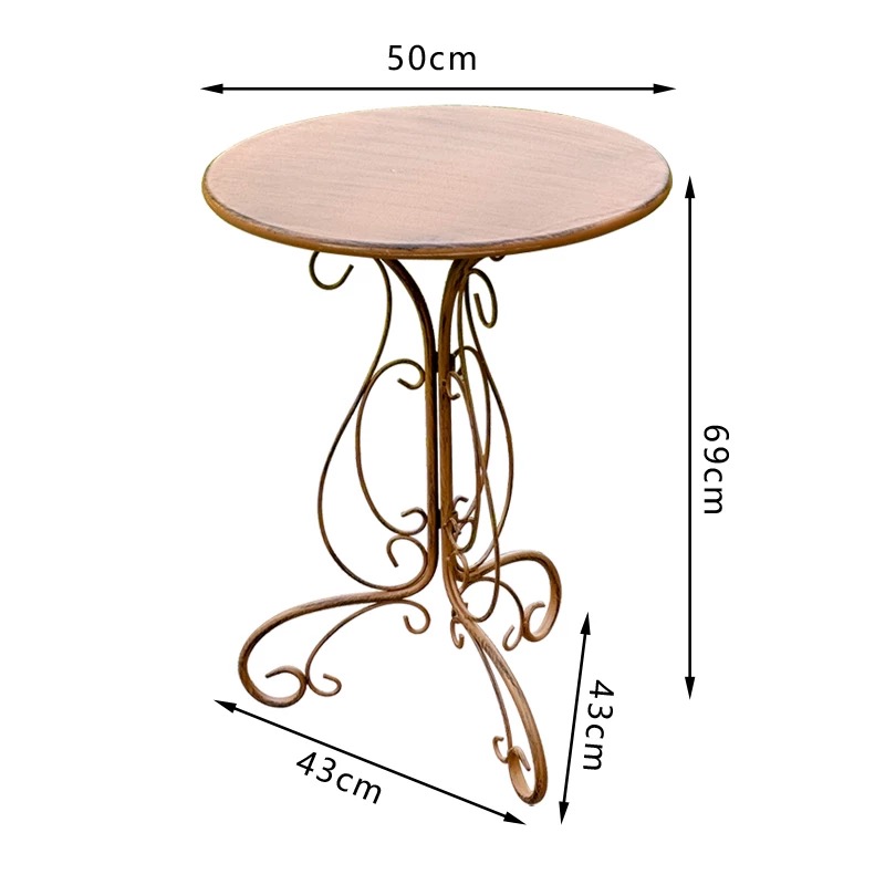 Round Side Table with Ornament - огляд і ціна Outdoor Furniture Vintage