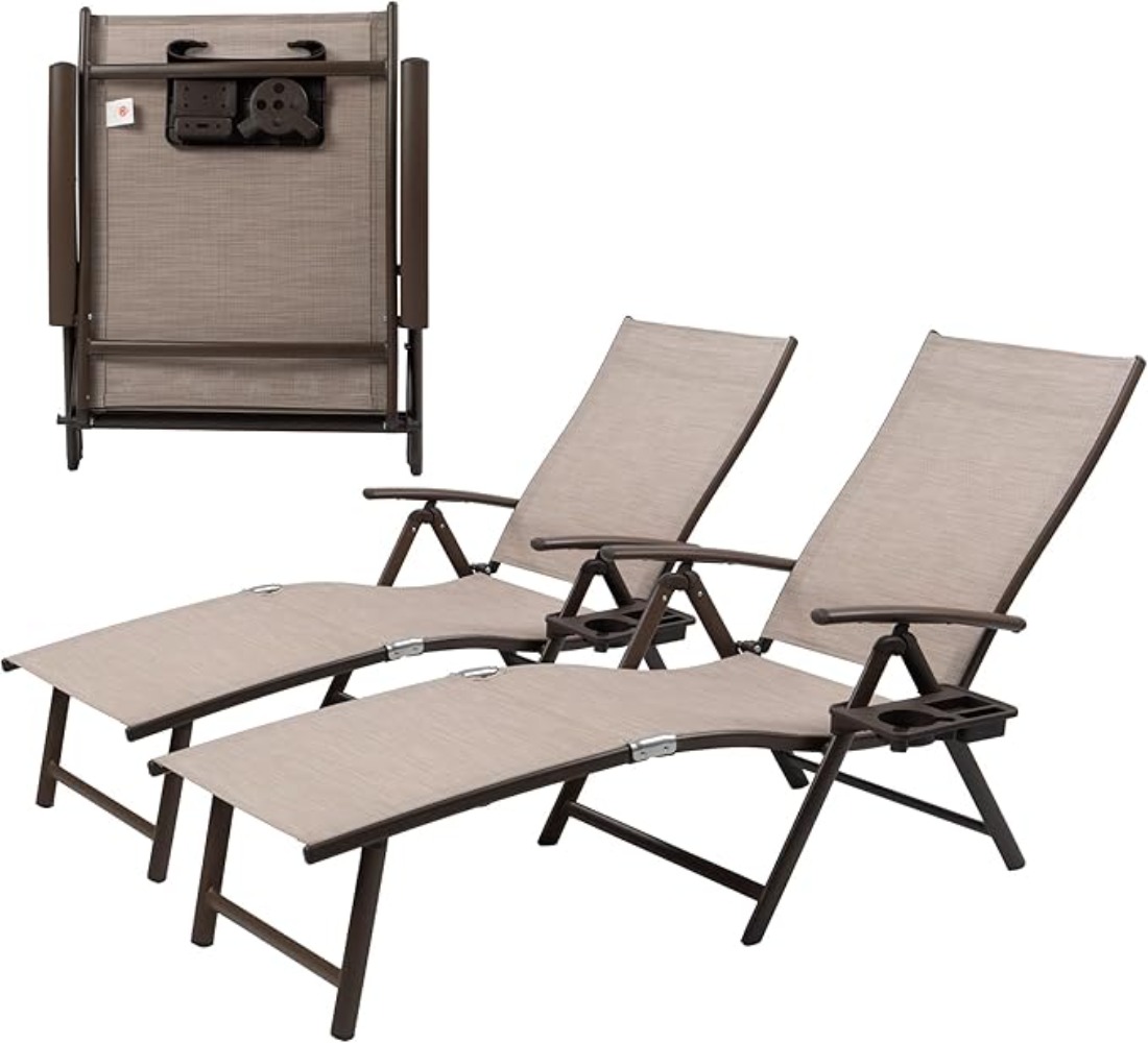 Aluminum Reclining Lounge Chai - огляд і ціна Deck Chair Lounger