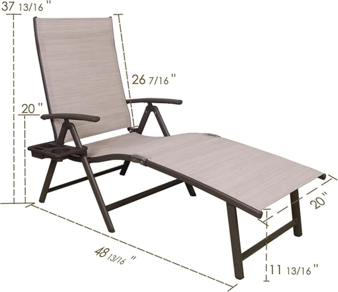 Aluminum Reclining Lounge Chai - огляд і ціна Deck Chair Lounger