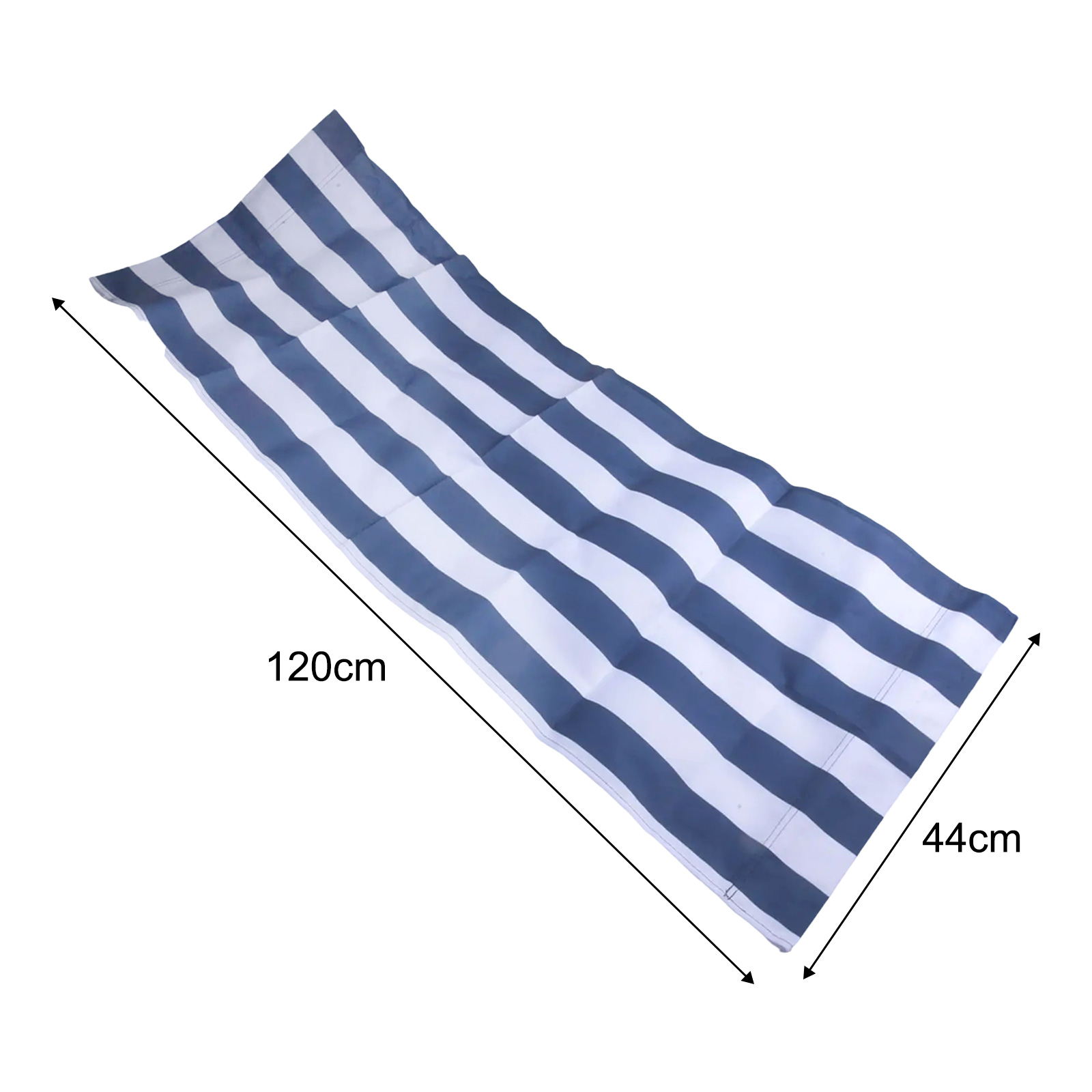 120x45cm White Blue Striped Po - огляд і ціна Deck Chair Lounger