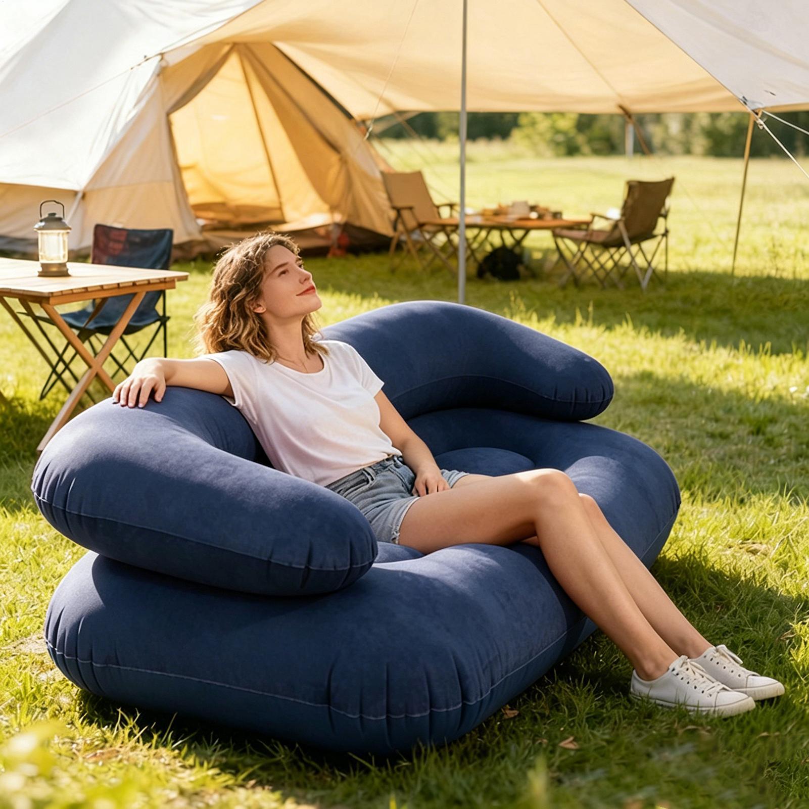 Double Inflatable Air Sofa Two - огляд і ціна Outdoor Furniture Material