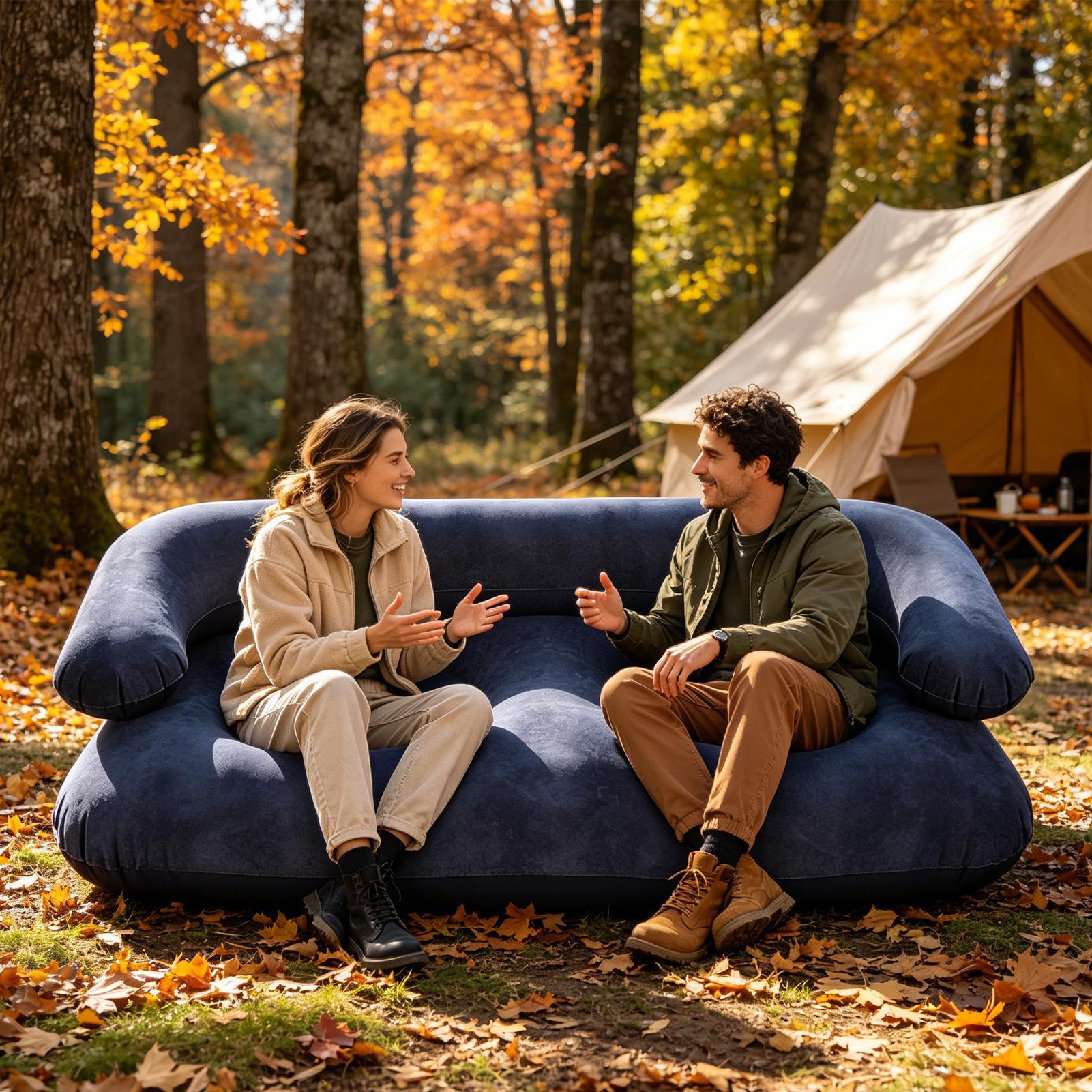 Double Inflatable Air Sofa Two - огляд і ціна Outdoor Furniture Material