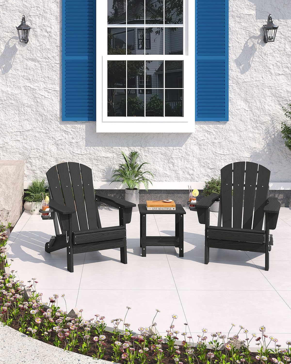 Folding Adirondack Chair HDPE  - огляд і ціна Deck Chair Lounger