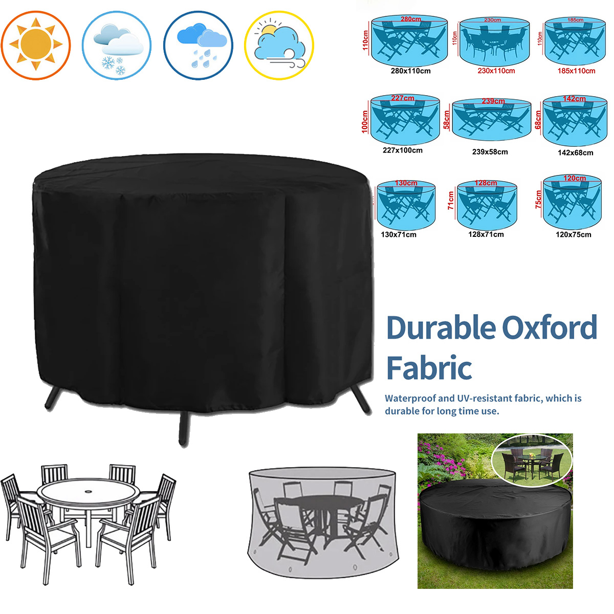 Round Cover Round Outdoor Gard - огляд і ціна Outdoor Furniture Paint
