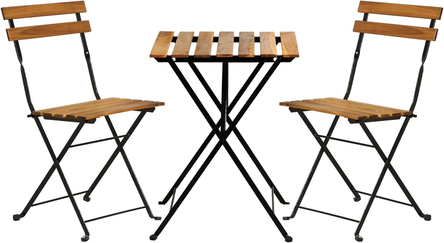 Natural wood 3-piece folding p - огляд і ціна Outdoor Furniture One Piece