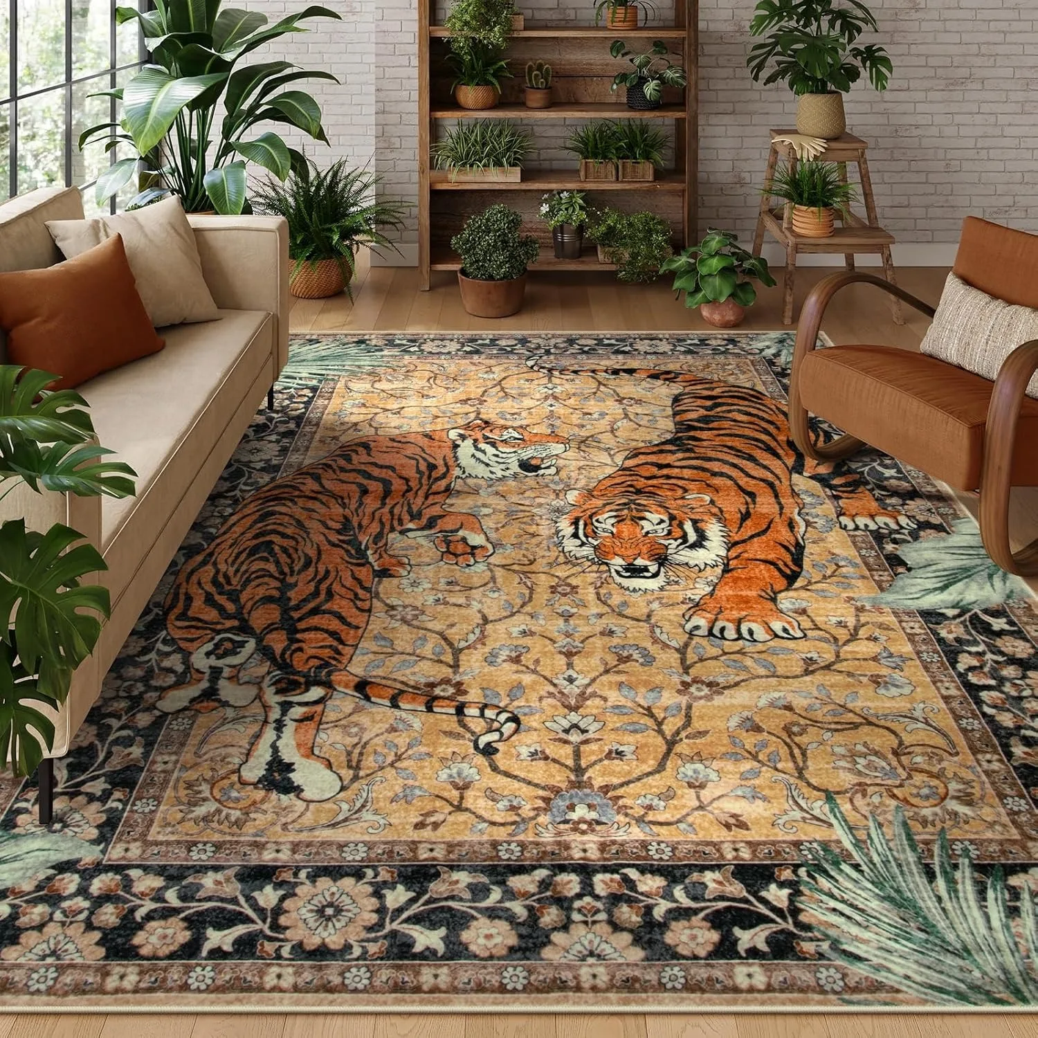 Jungle Tiger Rug for Living Ro - огляд і ціна Outdoor Furniture Cafe