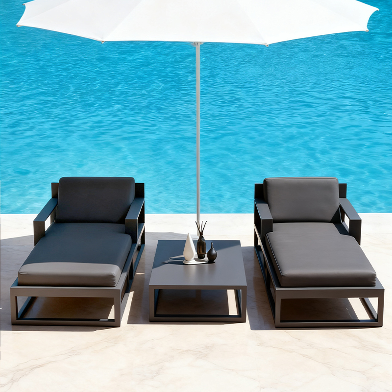 Outdoor Aluminum Sunbed Garden - огляд і ціна Deck Chair Lounger
