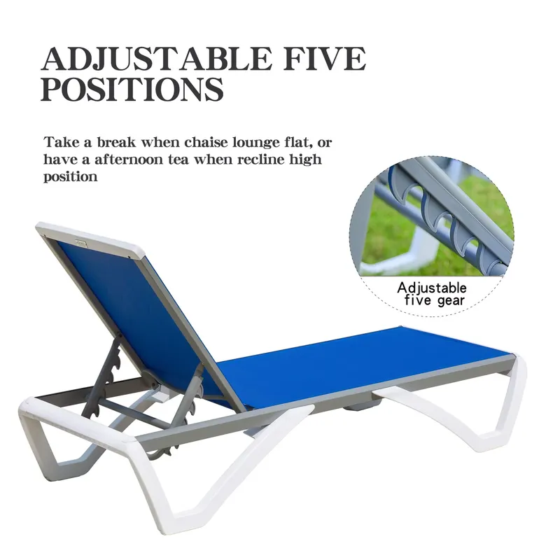 Modern Aluminum Adjustable Lou - огляд і ціна Deck Chair Lounger