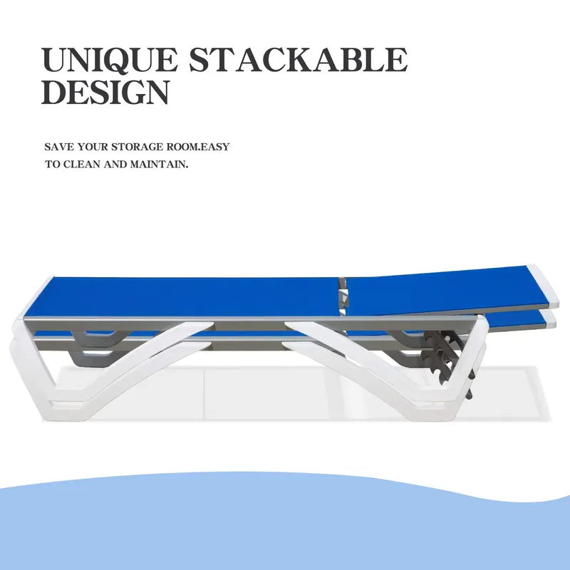 Modern Aluminum Adjustable Lou - огляд і ціна Deck Chair Lounger