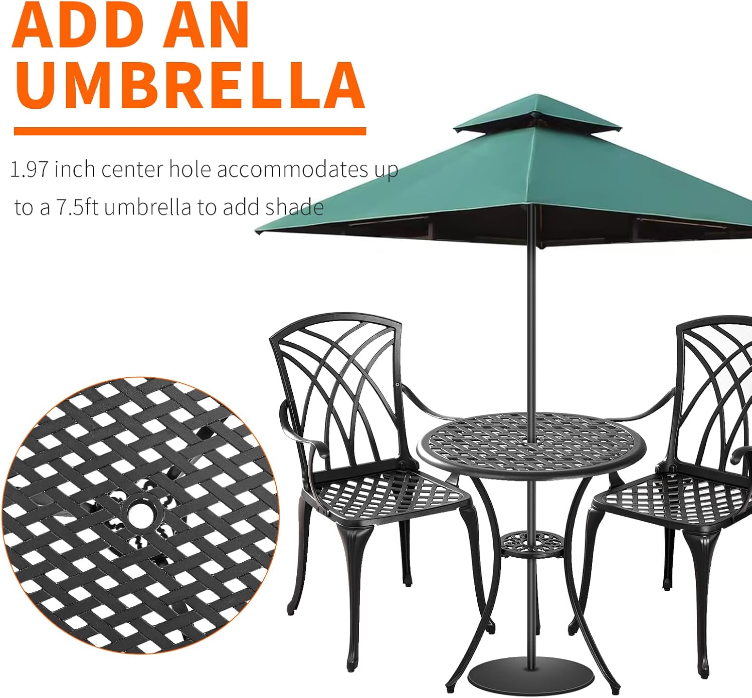 Outdoor Patio Bistro Set, Cast - огляд і ціна Outdoor Furniture Vintage