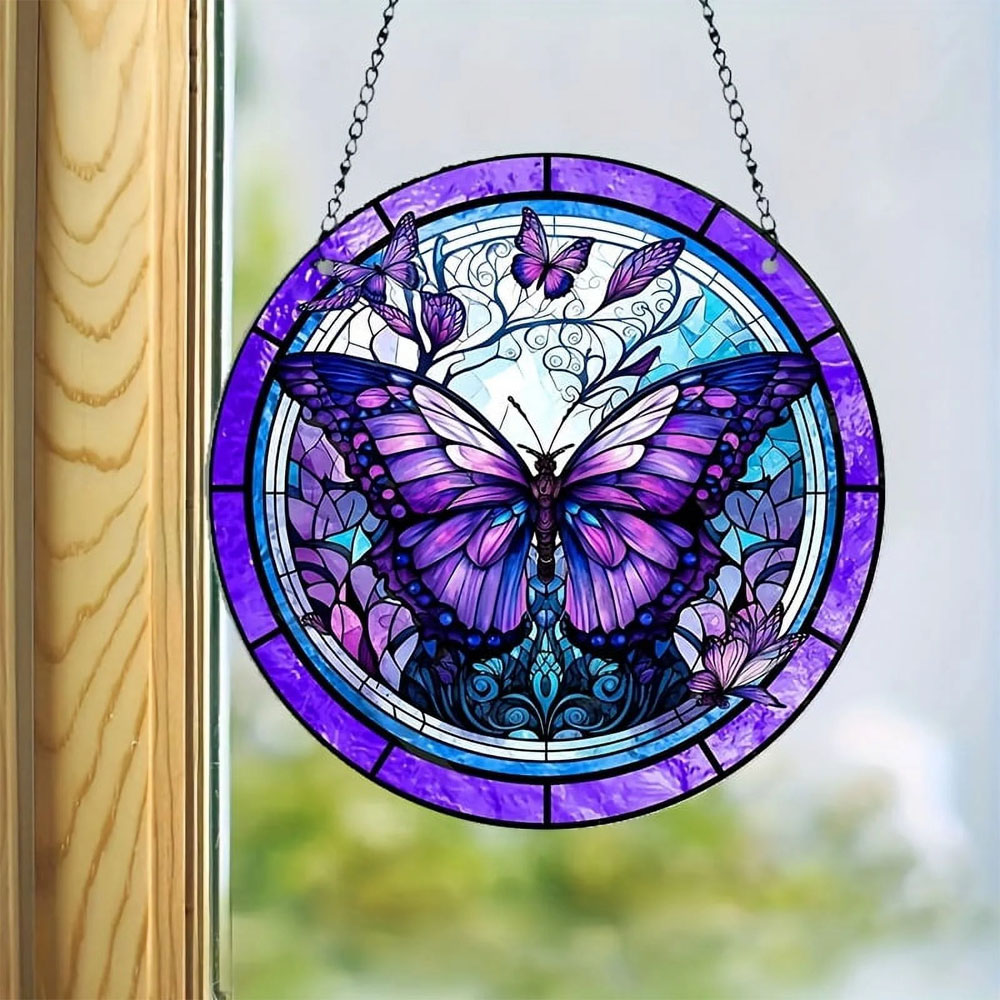 Butterfly Stained  Window Hang - огляд і ціна Outdoor Furniture Material